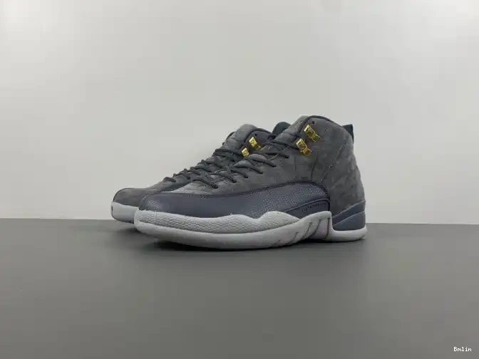 130690-005 JORDAN AIR 12 RETRO mens GREY" "DARK 0503